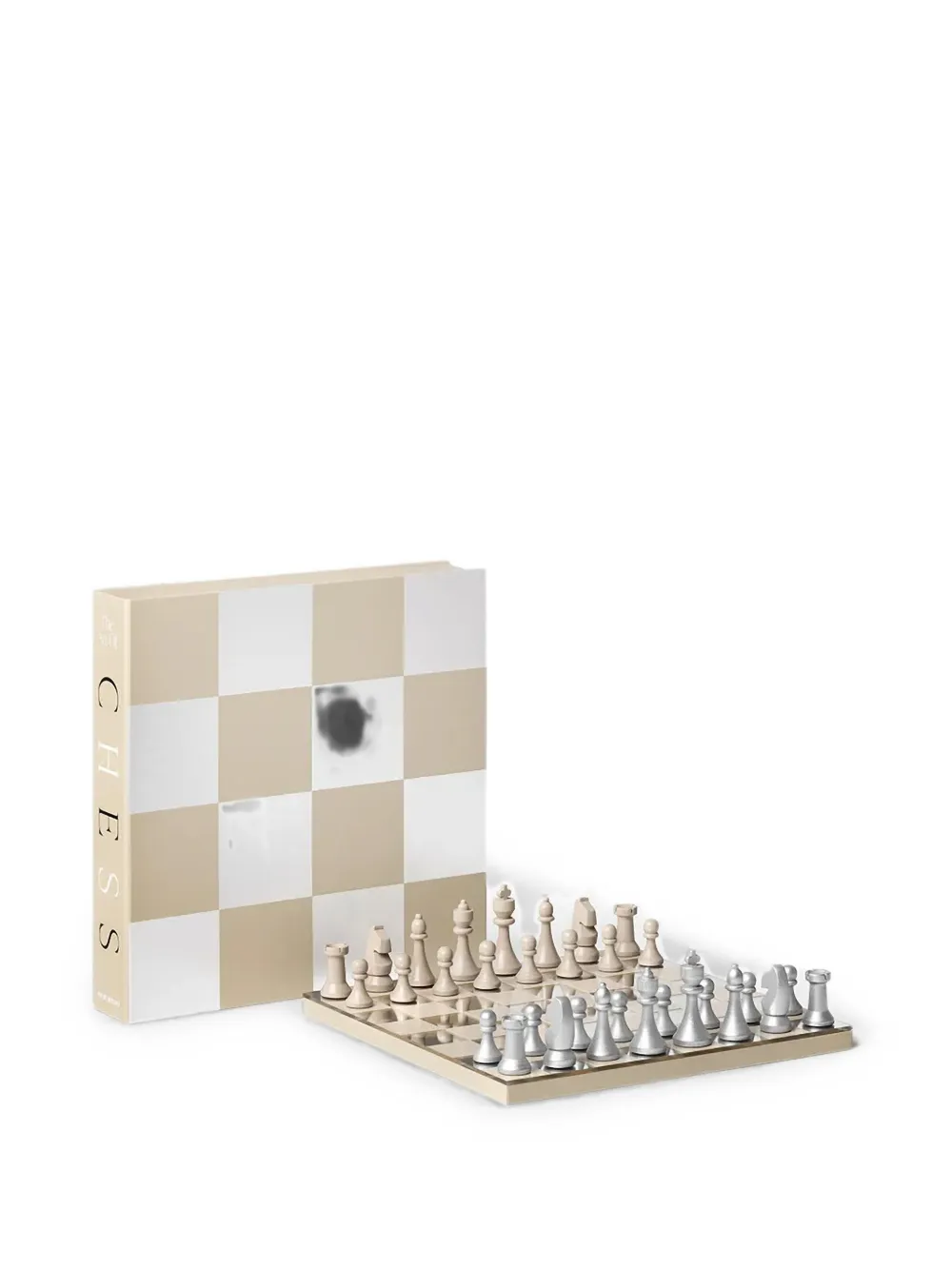 Printworks Mirror Checkerboard Chess Set In Neutral