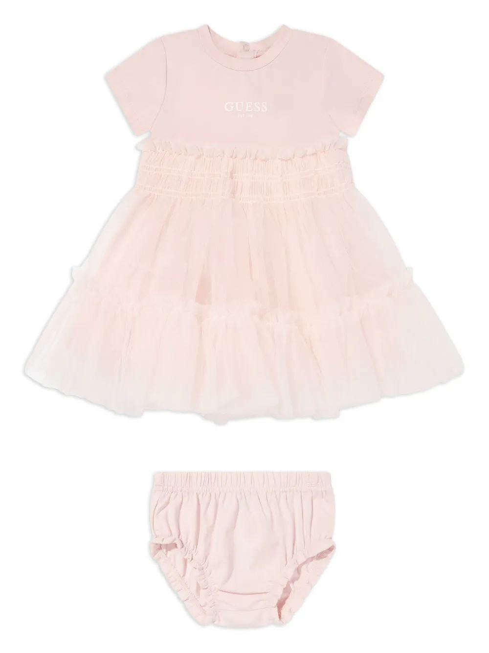 guess kids Kleid im Layering-Look (2er-Set) | Rosa | Image 1