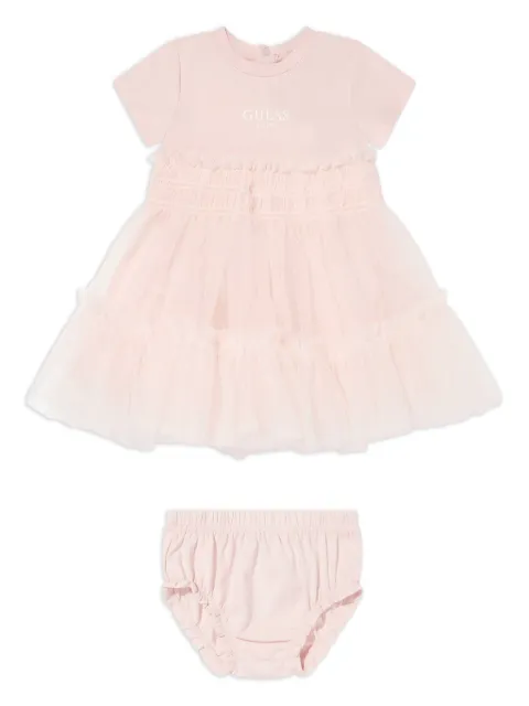 guess kids set de vestido a capas (set de 2 piezas)