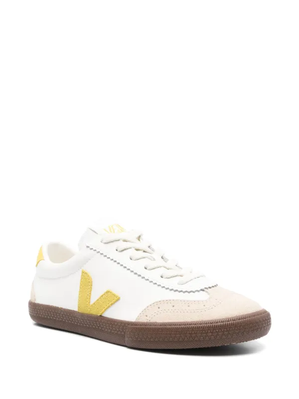 スニーカー VEJA White leather Volley O.T. sneakers Veja Men's Volley O.T. Leather Sneakers, White/Natural, 11.5