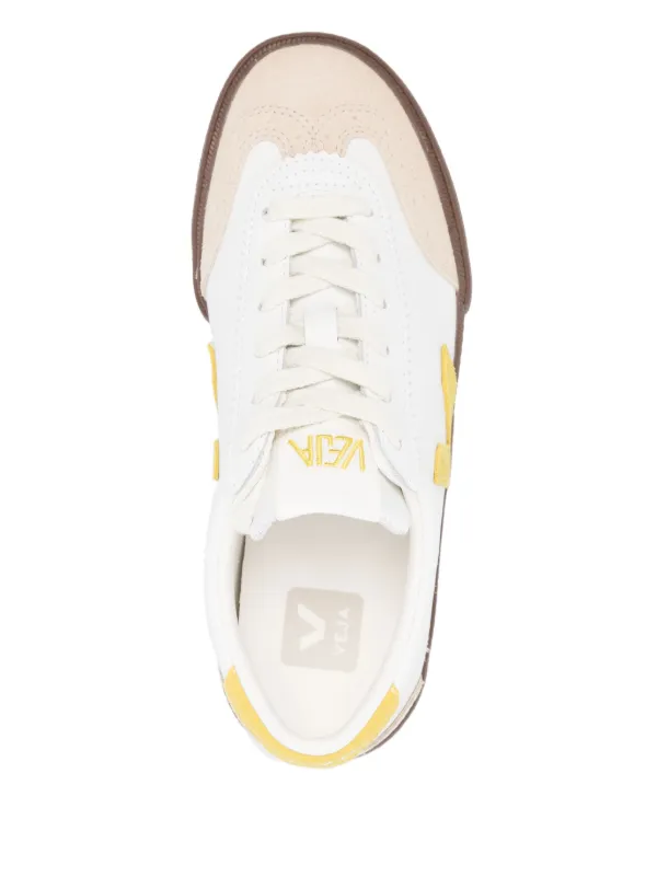 スニーカー VEJA White leather Volley O.T. sneakers Veja Men's Volley O.T. Leather Sneakers, White/Natural, 11.5