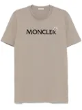 Moncler flocked-logo cotton T-shirt - Grey