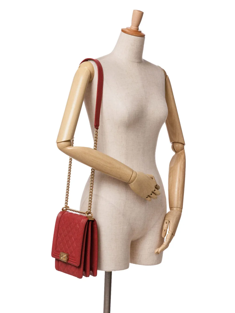 CHANEL Pre-Owned شنطة كتف كافيار مبطنة 'نورث ساوث بوي فلاب' 2019 | كلاسيكيات | Image 2
