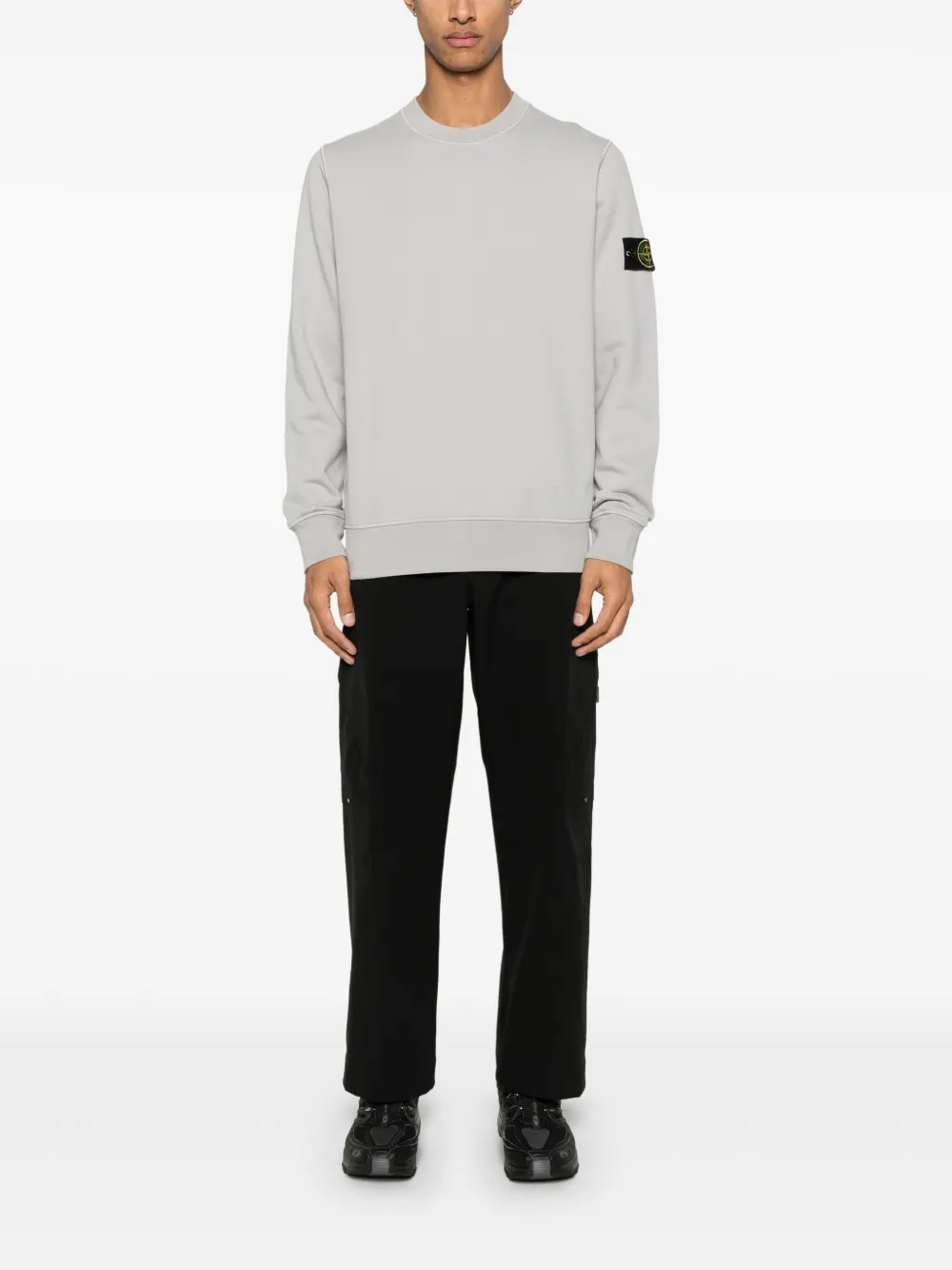 Stone Island Sweater met Compass-logopatch - Grijs