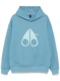 Moose Knuckles logo-print hoodie - Blue