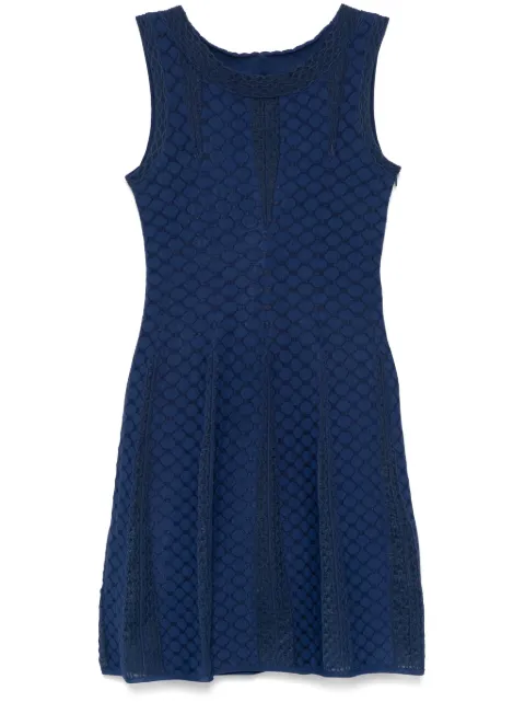 Alaïa Pre-Owned vestido midi con paneles semitransparentes 2000