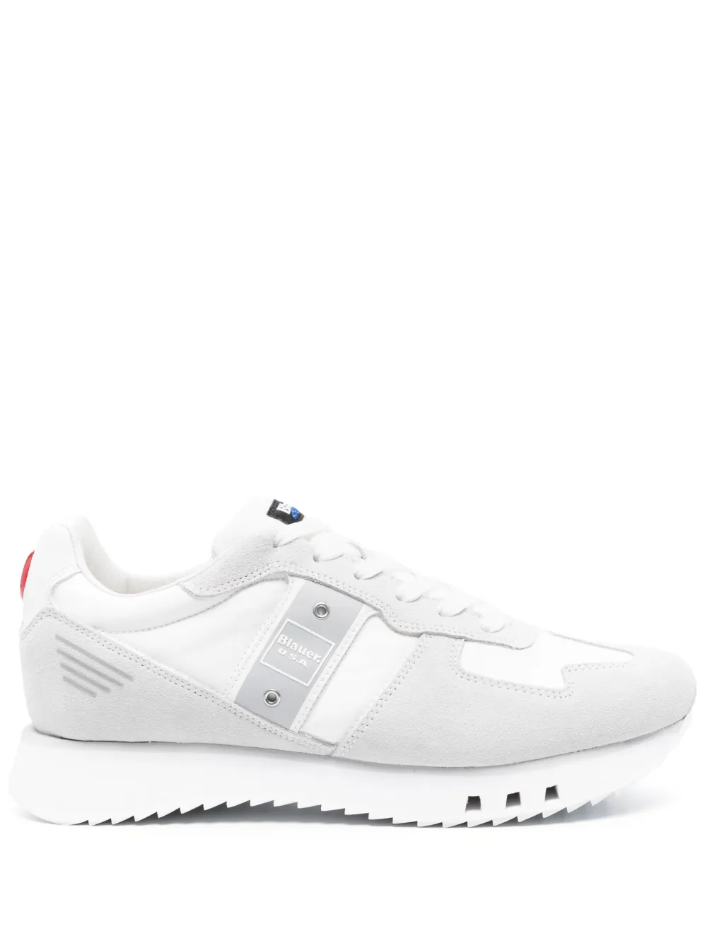 Blauer baskets en cuir | blanc | Image 1