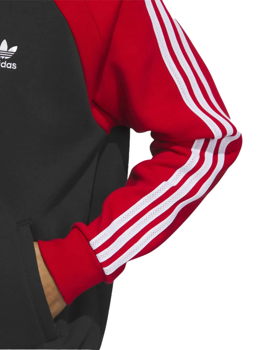 adidas Superstar fleece trainingsjack met capuchon Zwart