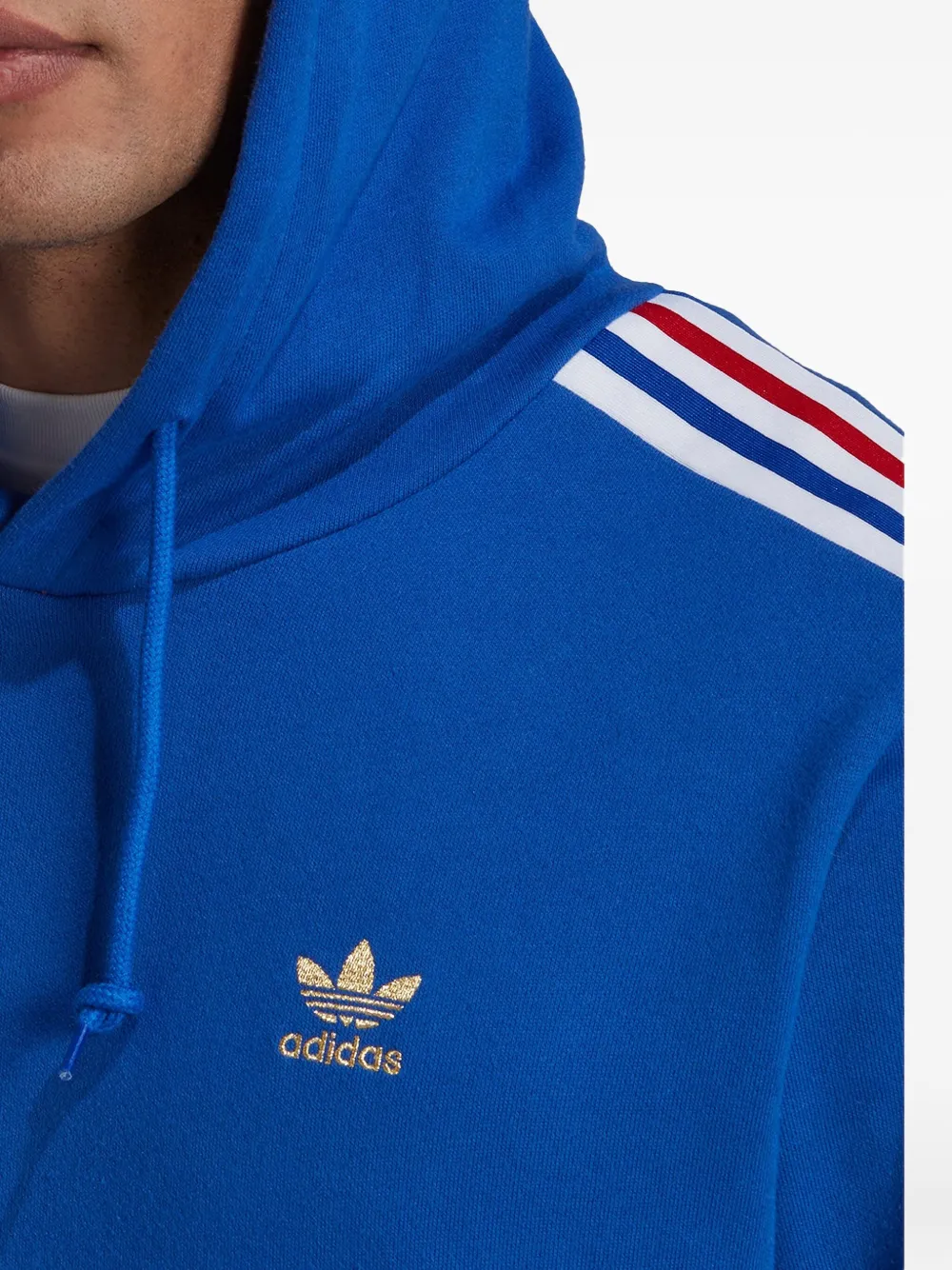 adidas FB Nations 3-Stripes hoodie Blauw