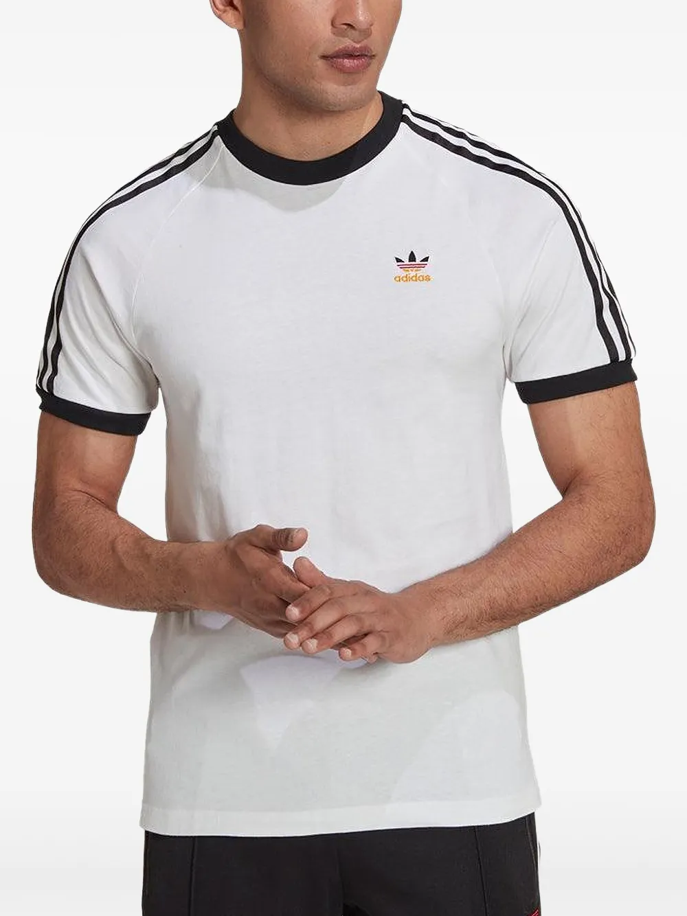 adidas Adicolor Classics T-shirt met 3 strepen Wit