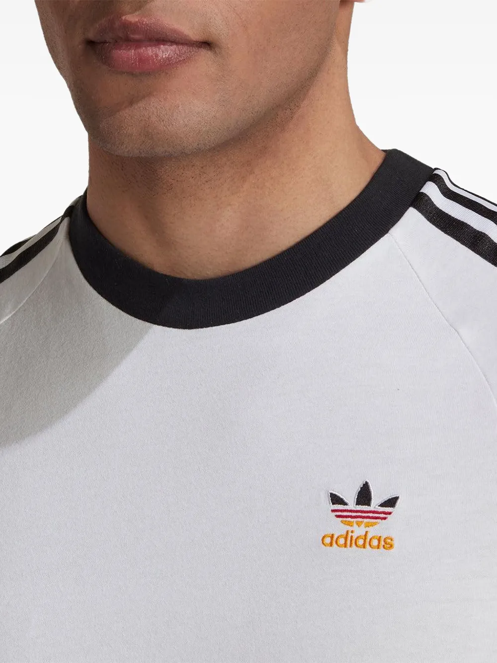 adidas Adicolor Classics T-shirt met 3 strepen Wit