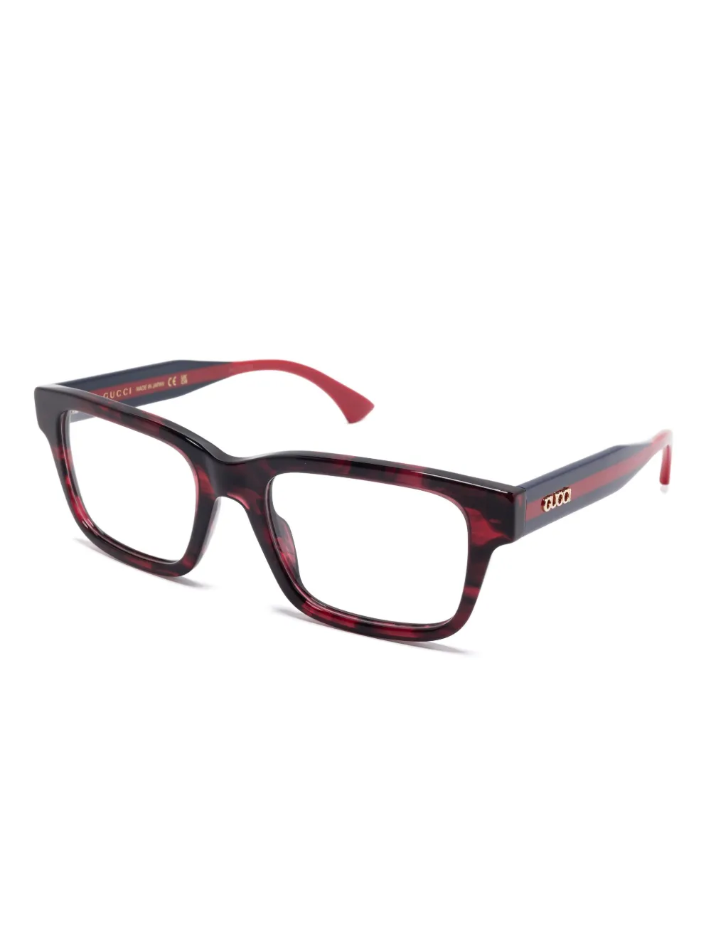 Gucci Eyewear Bril met vierkant montuur - Rood