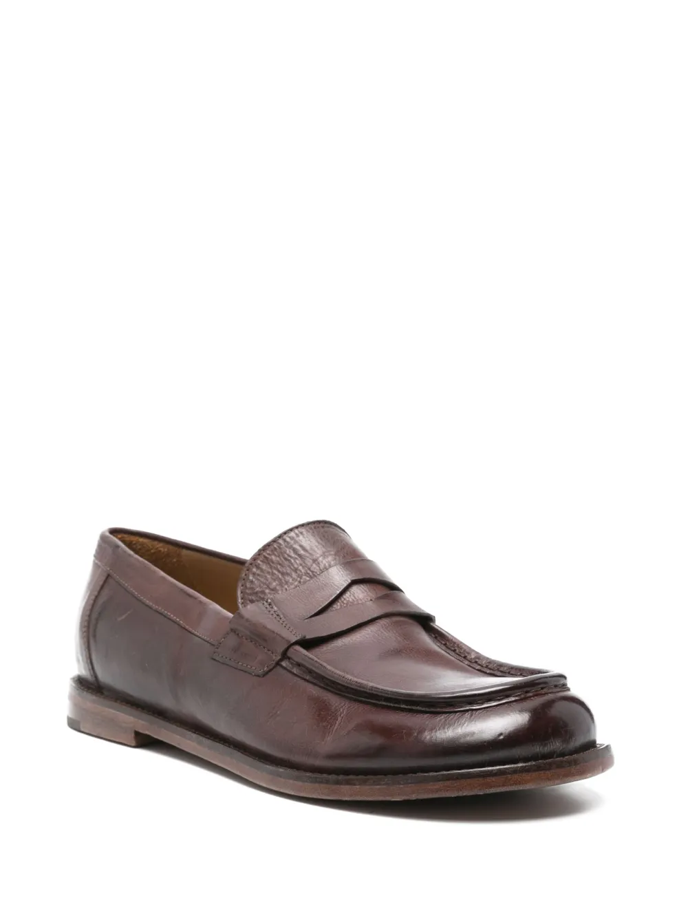 Moma Leren loafers - Bruin