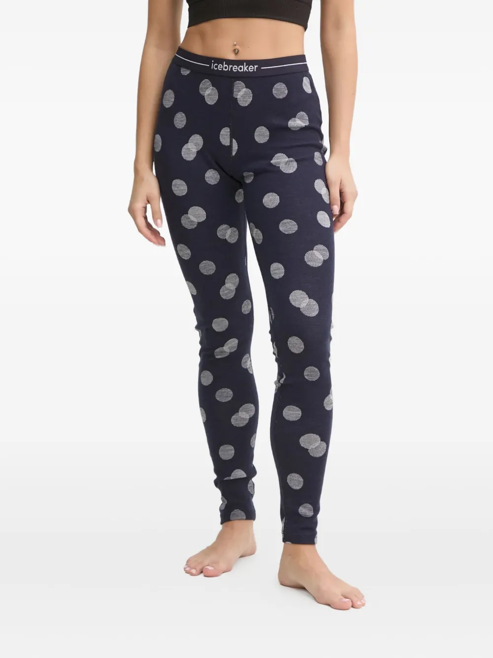 Icebreaker Polka-dot Leggings In Blue