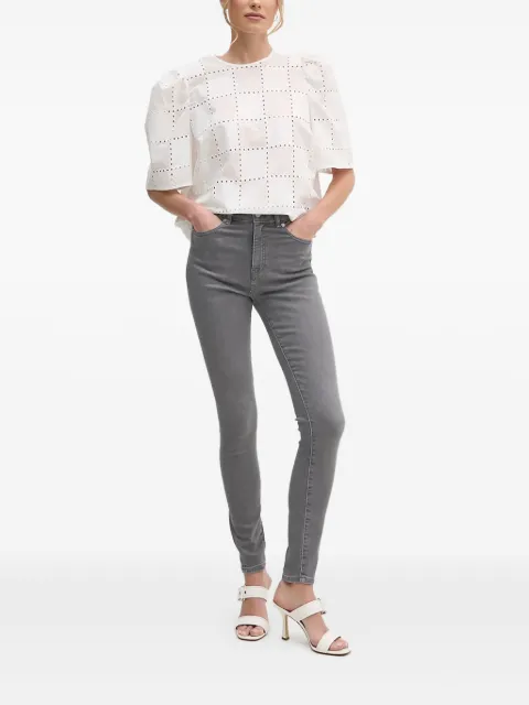  IVY OAK eyelet puff-sleeve top