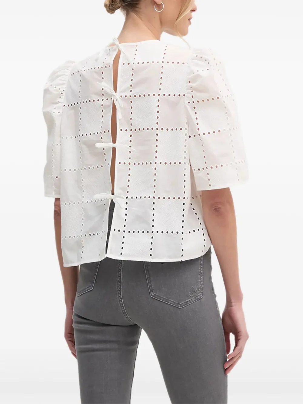 IVY OAK eyelet puff-sleeve top | Blouses | Image 2