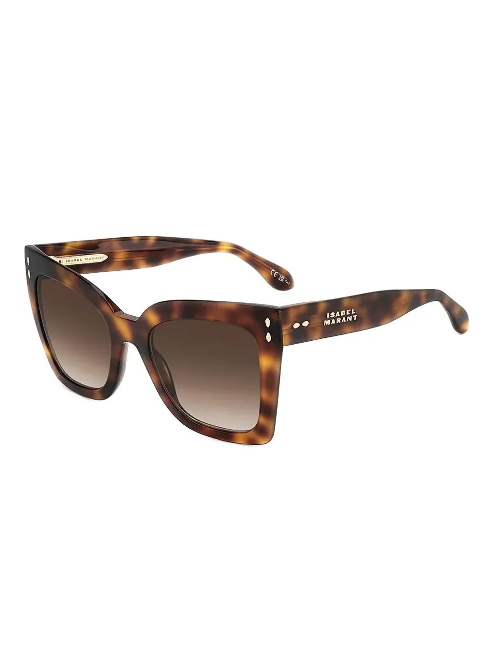 Isabel Marant Eyewear Zonnebril met vierkant montuur Bruin