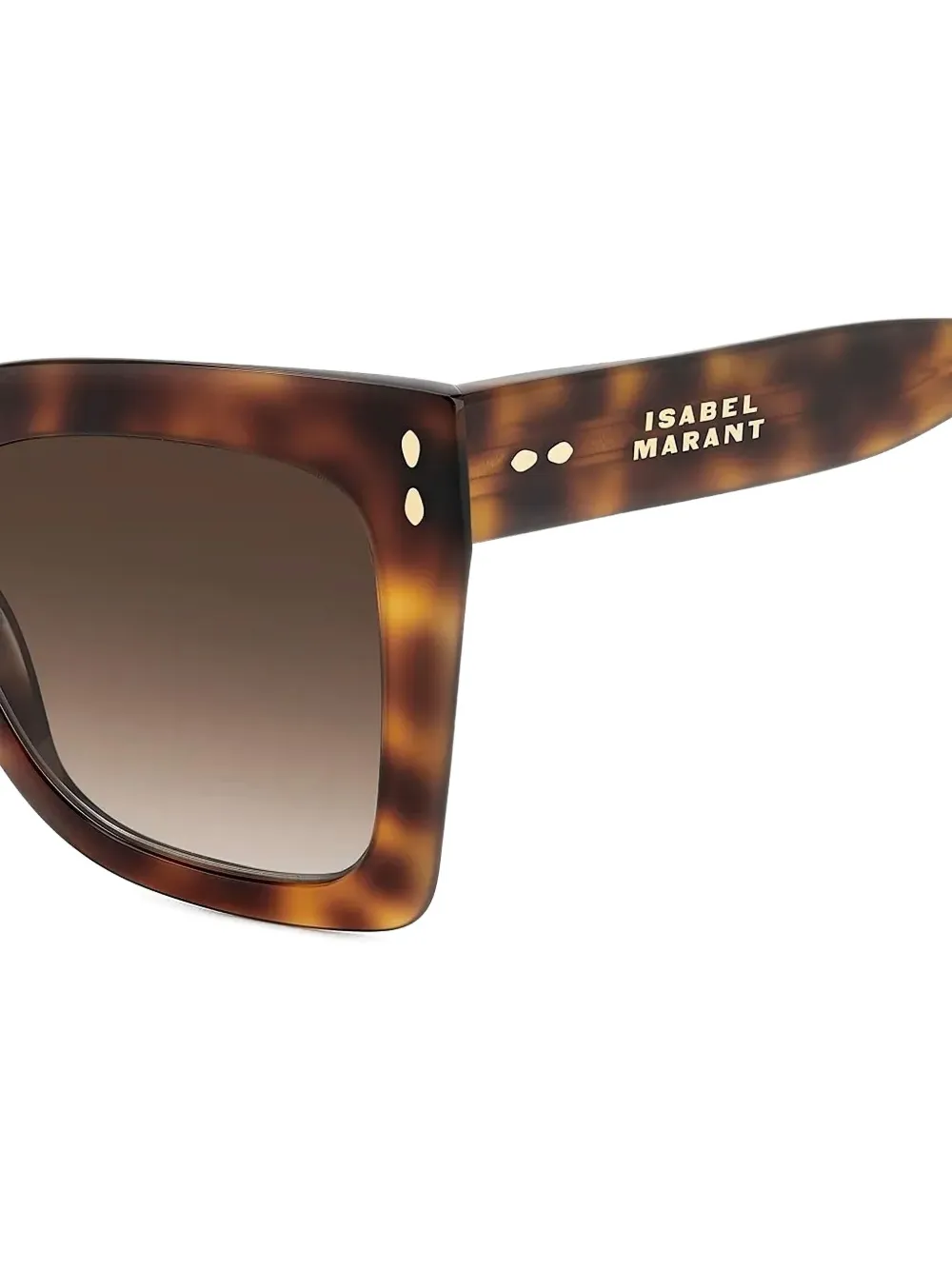 Isabel Marant Eyewear Zonnebril met vierkant montuur Bruin
