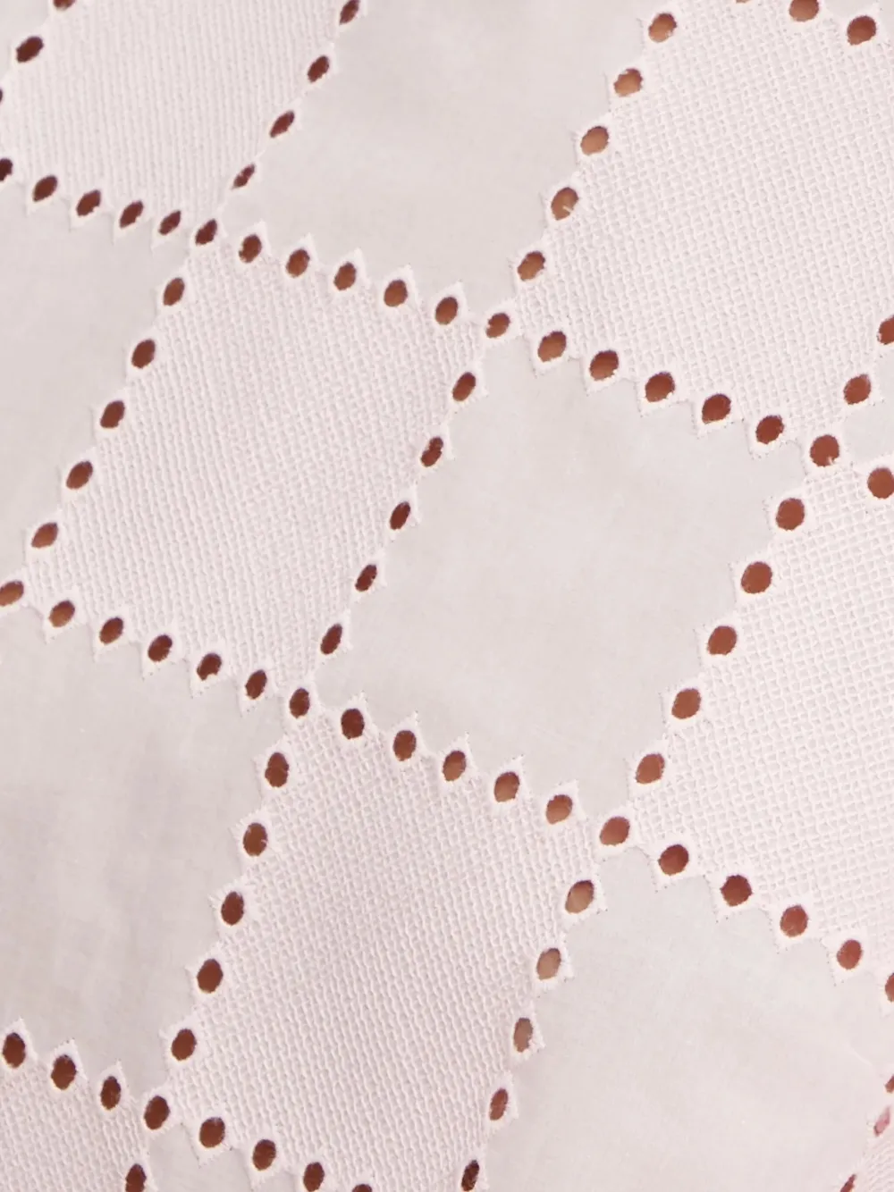Puff-Sleeve Eyelet Top