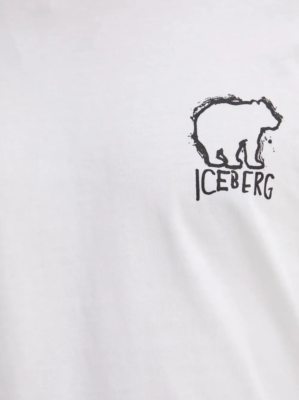 Iceberg T-shirt met beerprint Wit