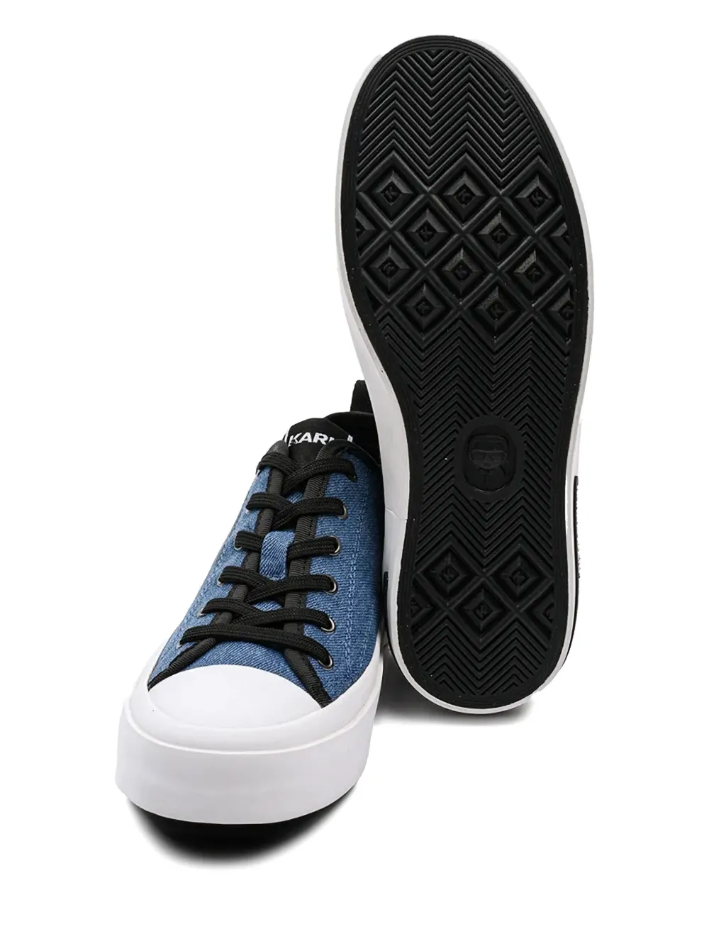 Karl Lagerfeld Jeans Sneakers met logo Blauw