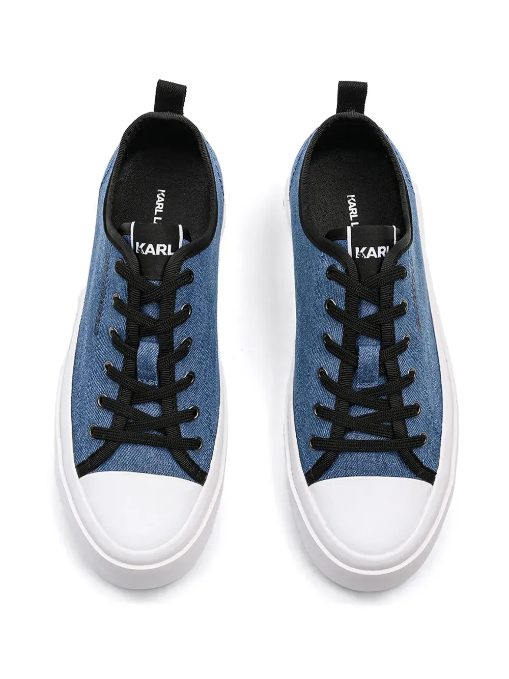 Karl Lagerfeld Jeans Sneakers met logo Blauw