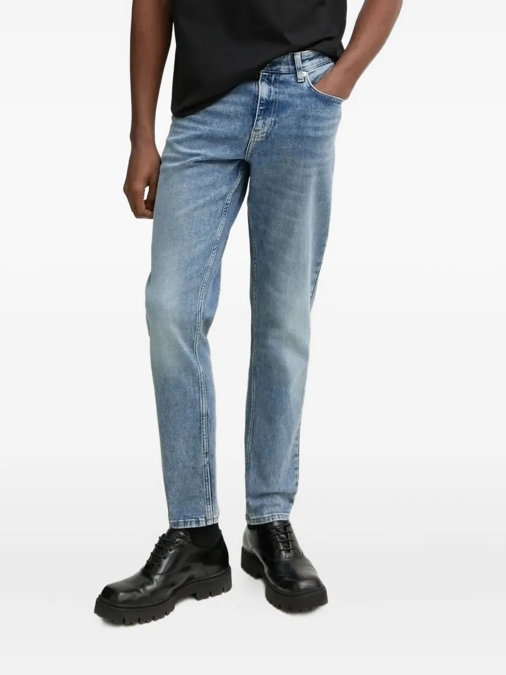 Karl Lagerfeld Jeans met logopatch Blauw