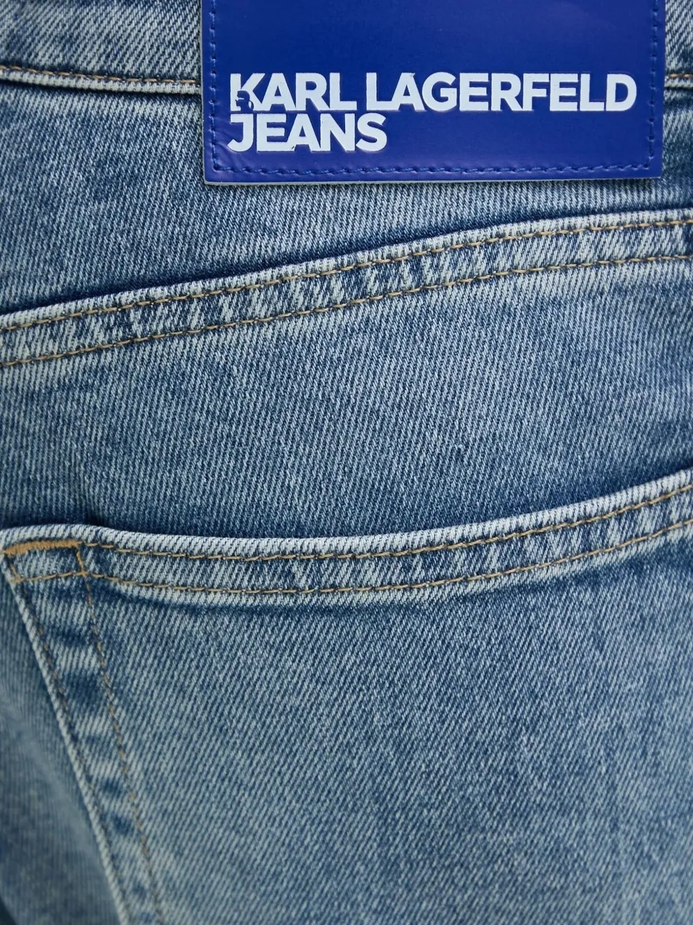 Karl Lagerfeld Jeans met logopatch Blauw