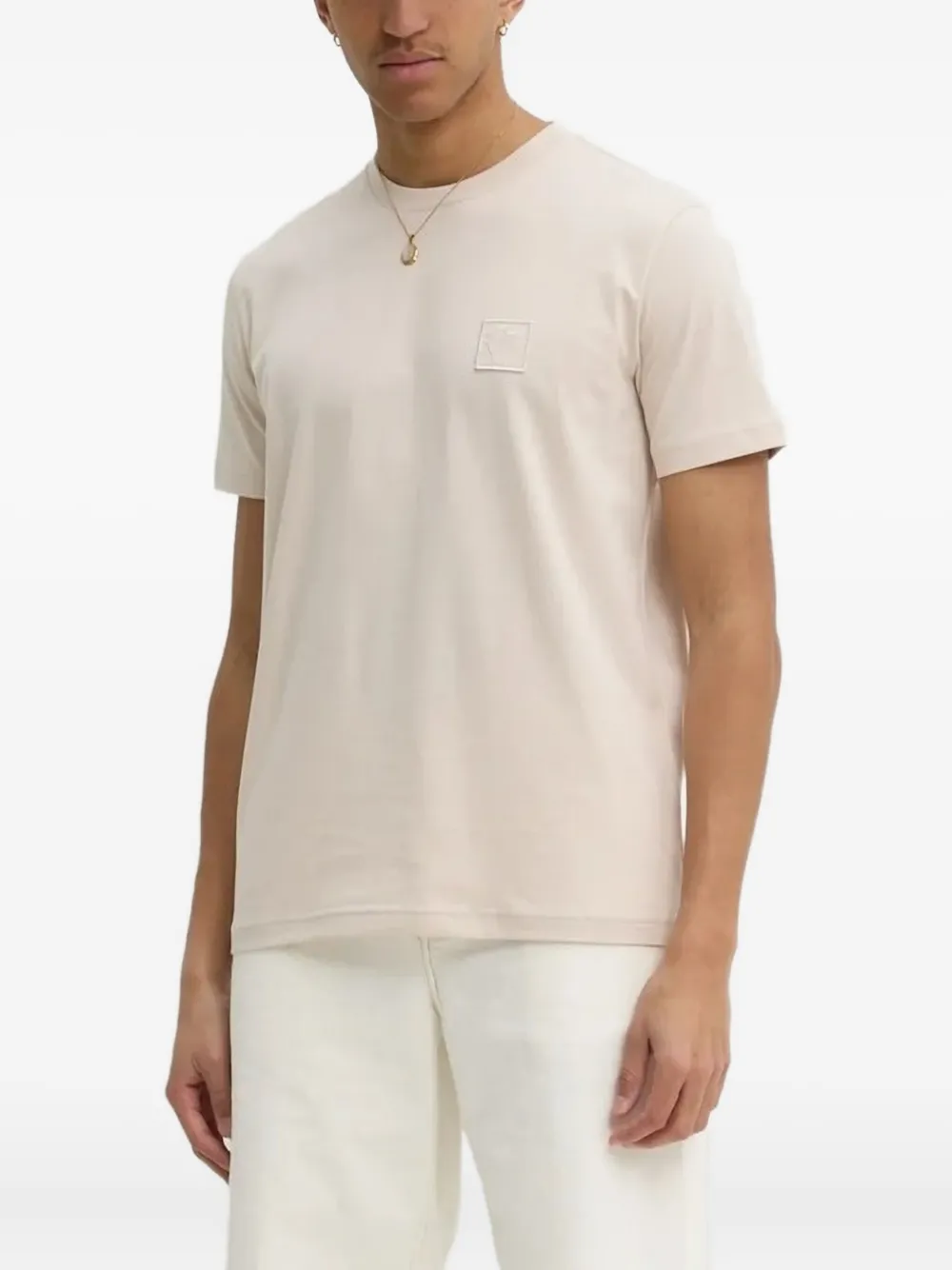 Iceberg T-shirt met logopatch Beige