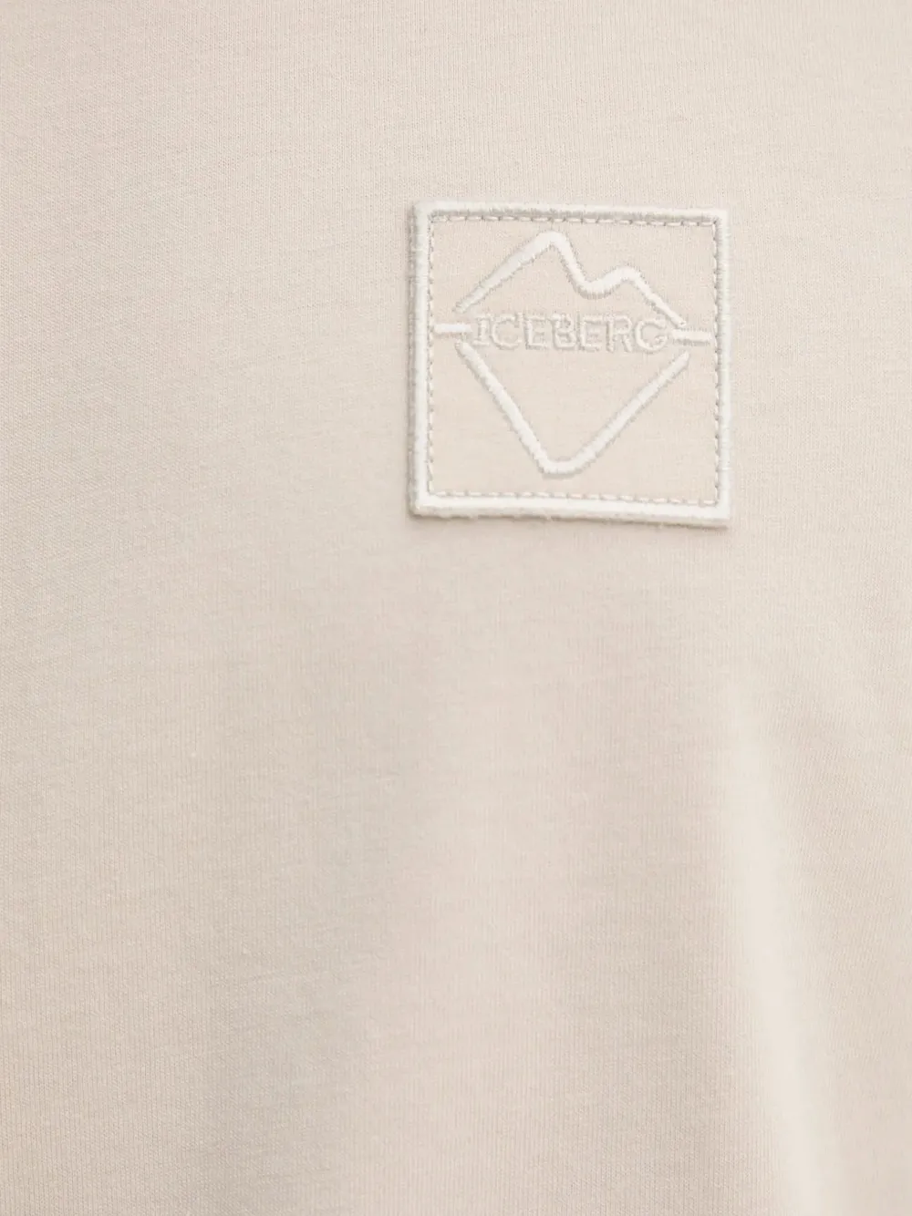 Iceberg T-shirt met logopatch Beige