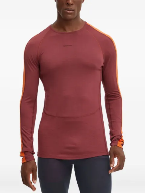 icebreaker long-sleeve stripe performance top