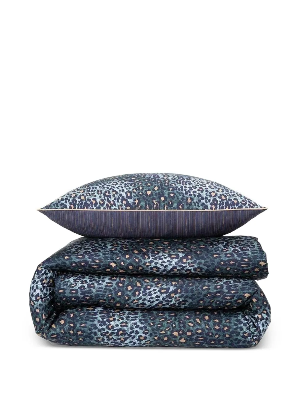 Kenzo striped leopard-print bedding set - グリーン Kenzo striped leopard-print bedding set - グリーン