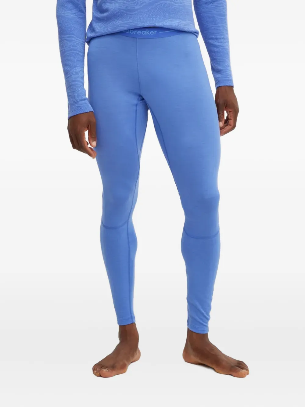 icebreaker panelled performance leggings | azul | Image 1