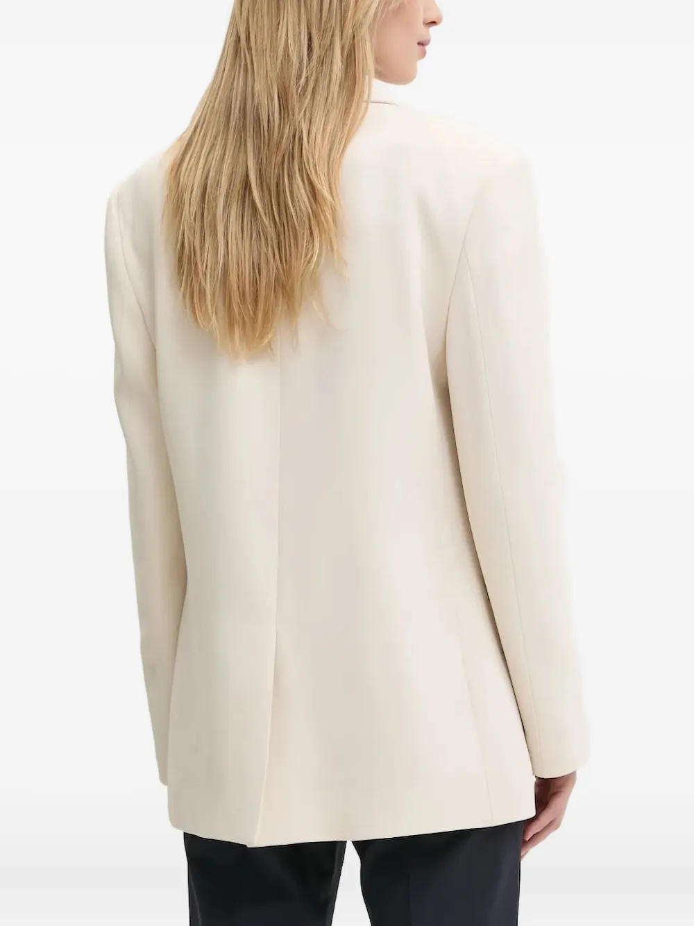 Iceberg Blazer met enkele rij knopen en gewatteerde schouders Beige