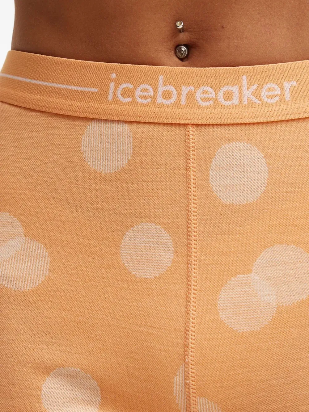 Icebreaker Polka-dot Leggings In Orange