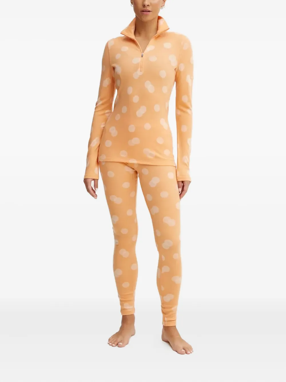 Icebreaker Polka-dot Leggings In Orange