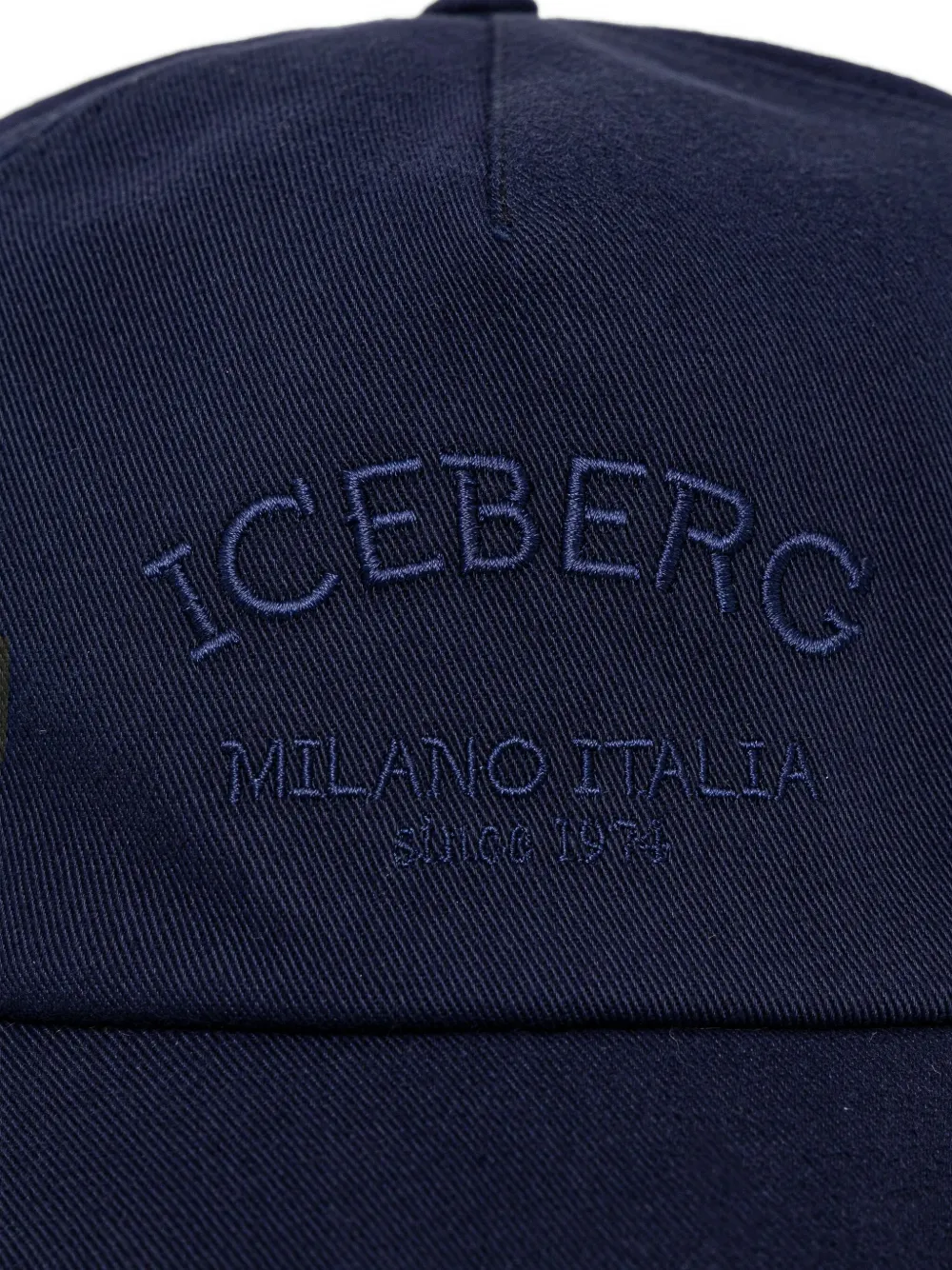Iceberg Honkbalpet met geborduurd logo Blauw