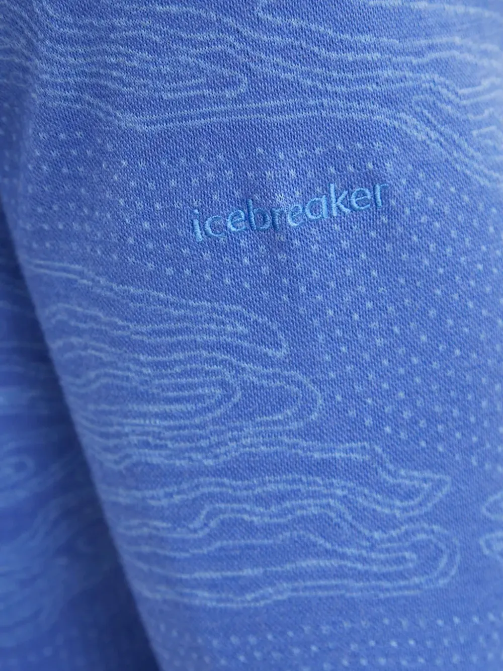 icebreaker Top met lange mouwen en patroon Blauw