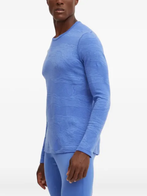 icebreaker patterned long-sleeve top