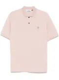 Stone Island piqué cotton polo shirt - Pink
