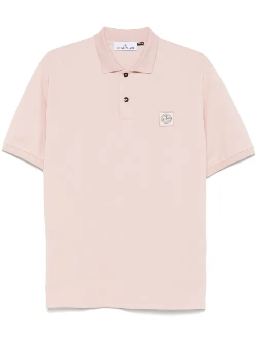 Polo à logo poitrine brodé - Stone Island - Modalova