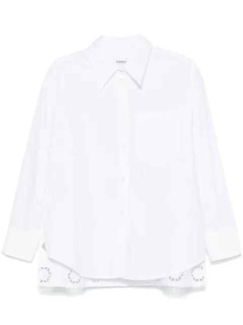 DONDUP camisa con bordado inglés