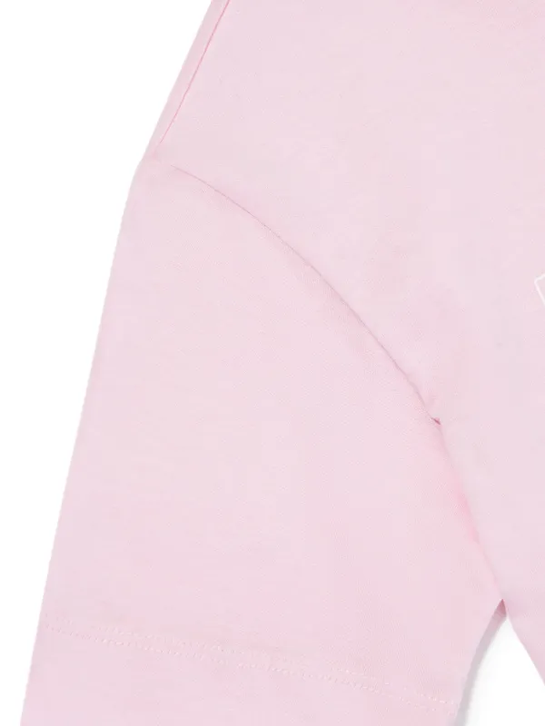 stripe-detail denim dress 