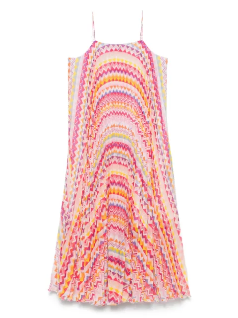 Missoni Kids vestido con estampado en zigzag