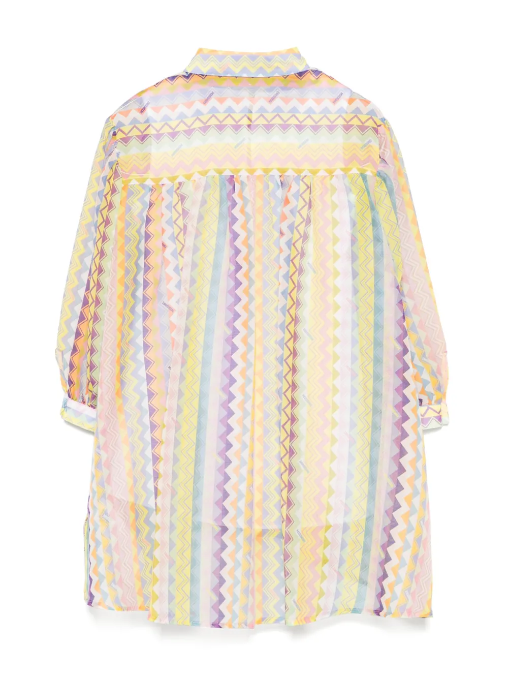 Missoni Kids zigzag dress - Geel