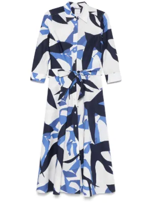 【SARA ROKA】Check chemisier Dress LAPIS BLUE GINGHAM Sara Roka Check Chemisier Dress in Blue | Lyst