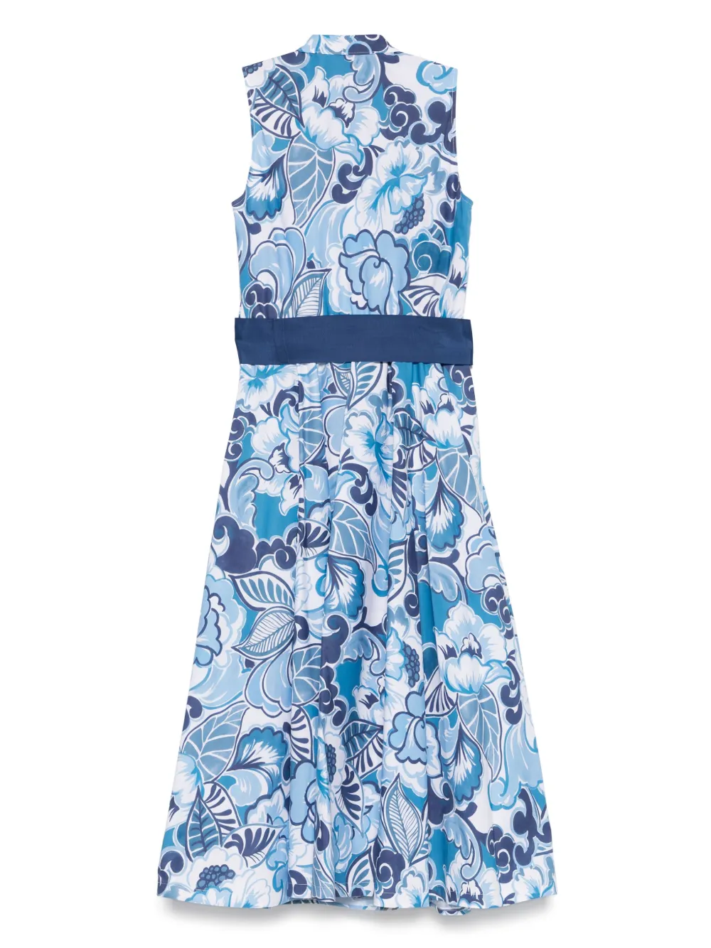 Sara Roka Caryl 85/B midi-jurk - Blauw