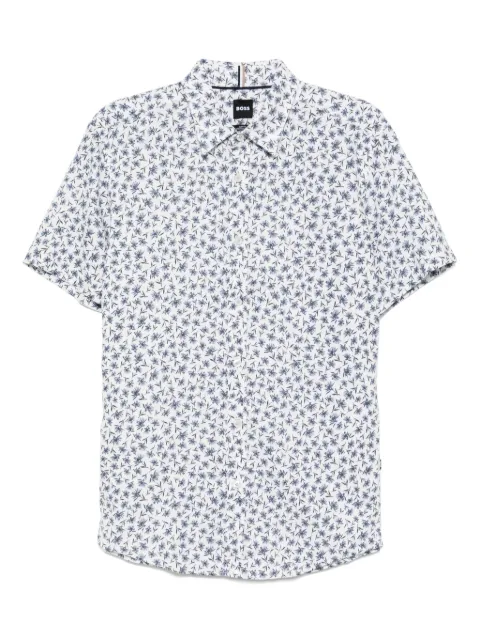 BOSS floral-print shirt