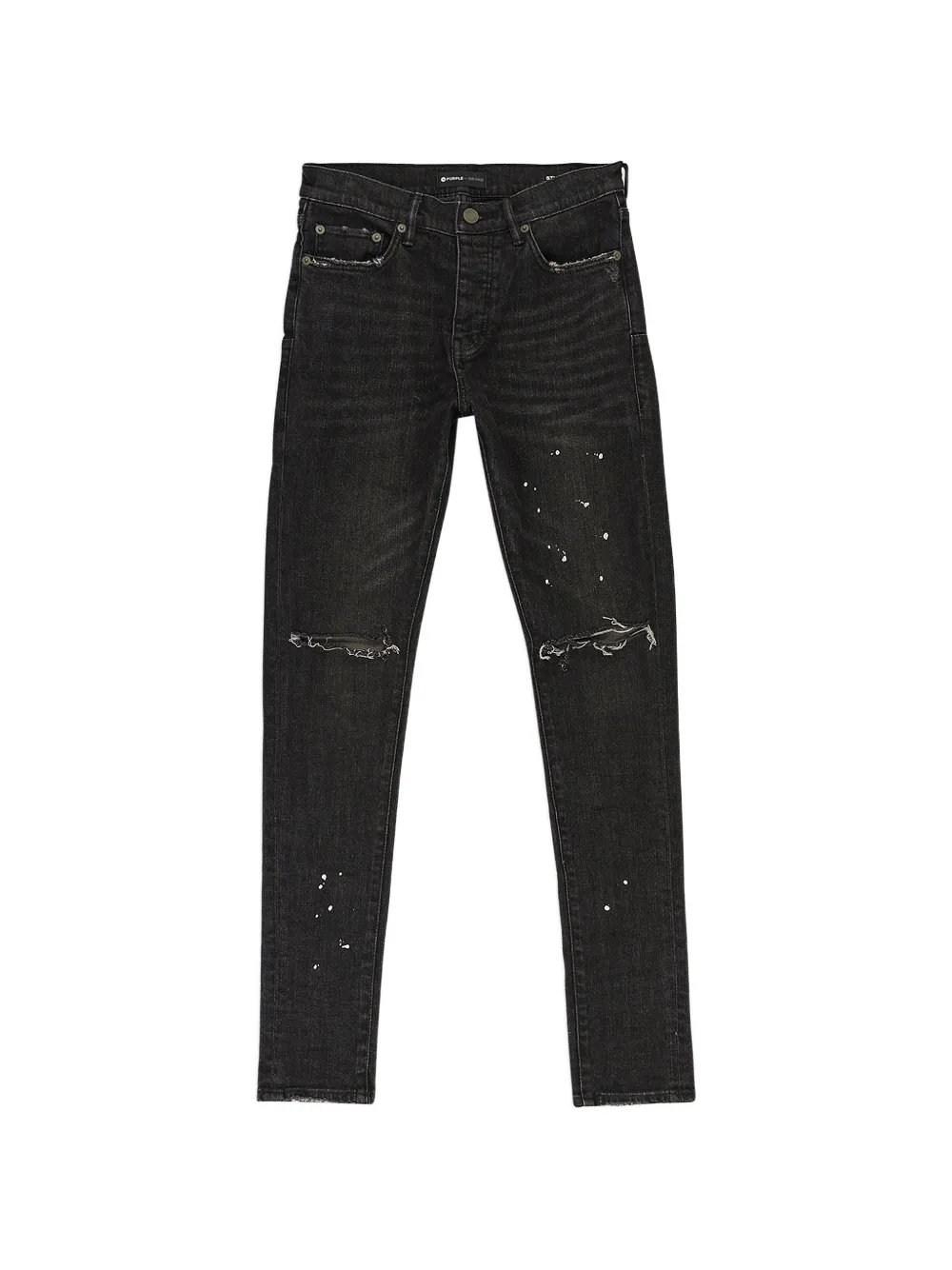 Purple Brand over spray denim - Schwarz
