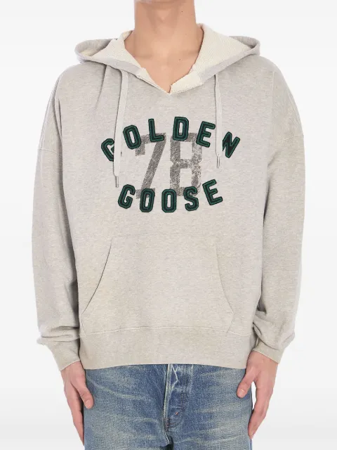 Golden Goose logo-embroidered hoodie